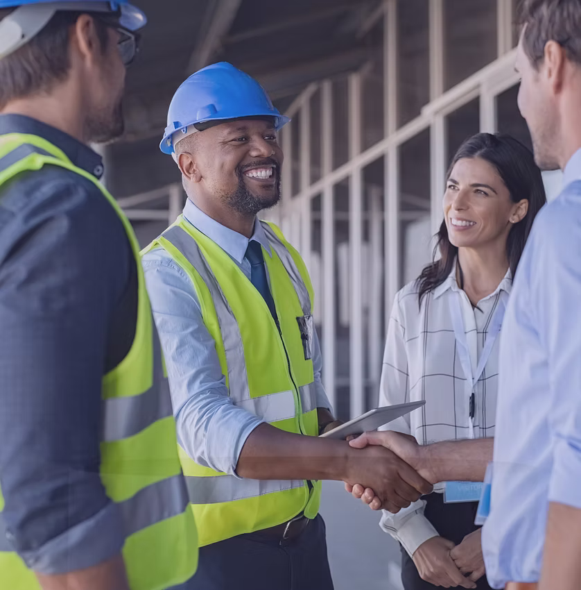 Equipo RVA en obra de ingeniería
